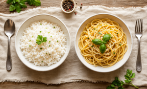 Rice vs Pasta