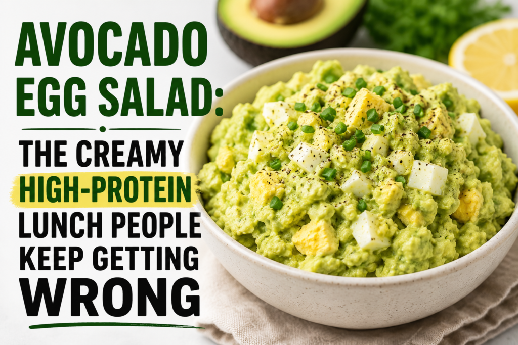 Avocado egg salad