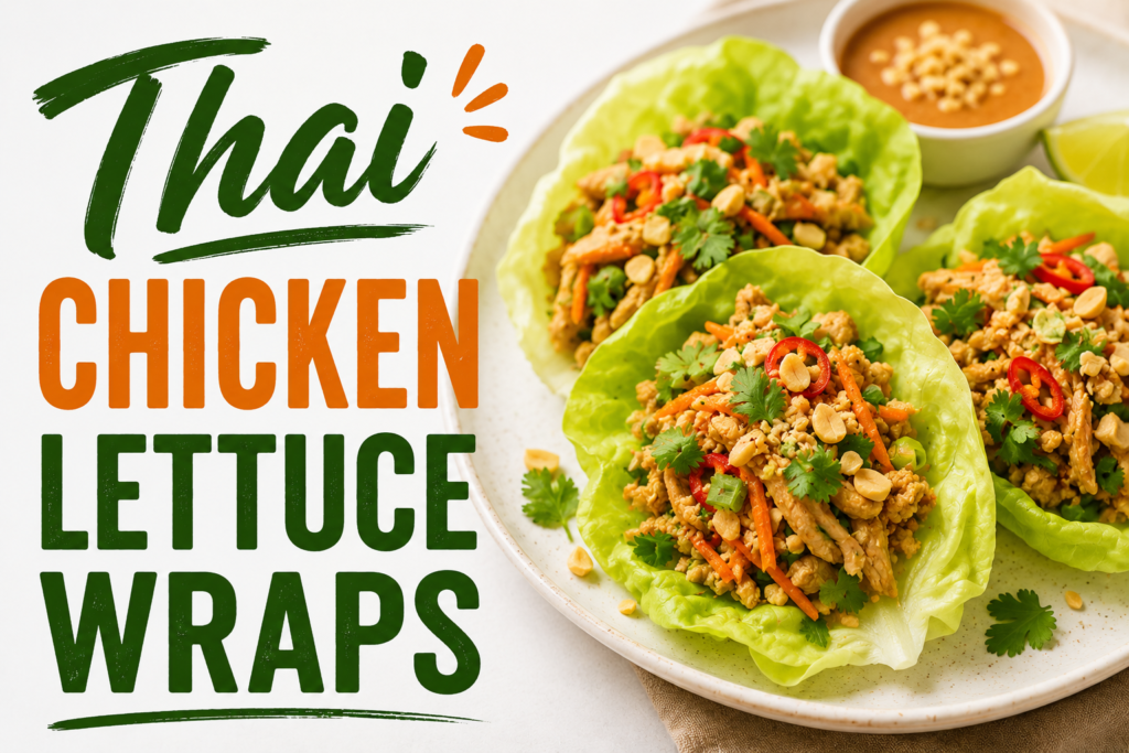 Thai Chicken Lettuce Wraps
