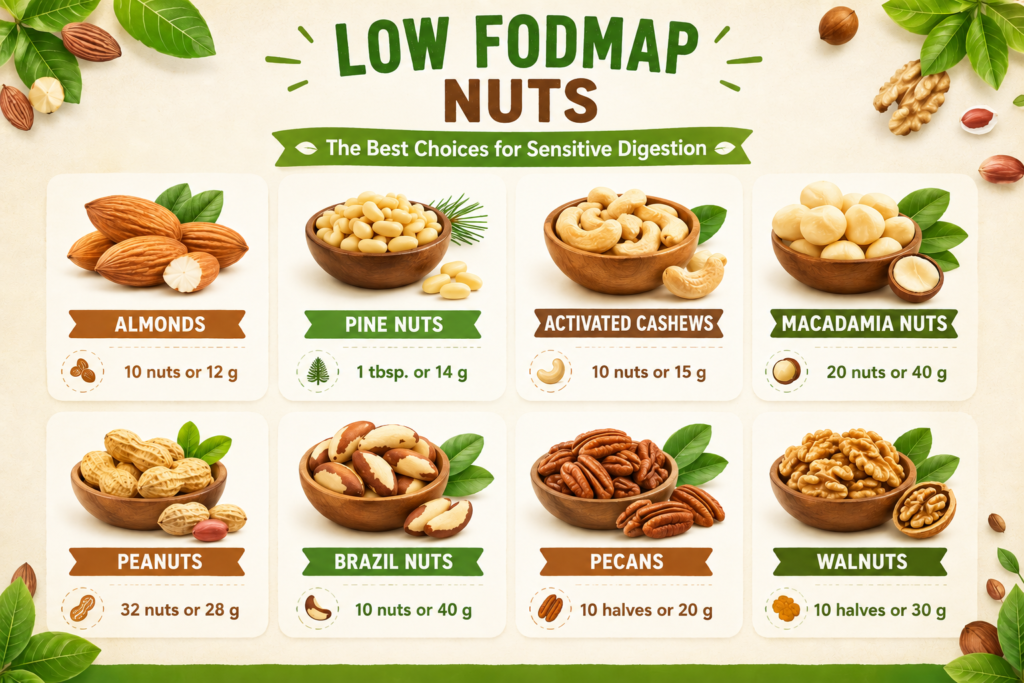 Low FODMAP Nuts