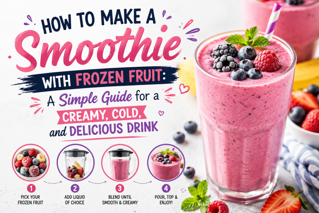 How to Make a Smoothie With Frozen Fruit